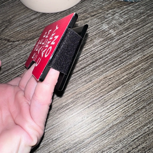 Red and White Keep Calm Minimalist Wallet - Picture 6 of 7